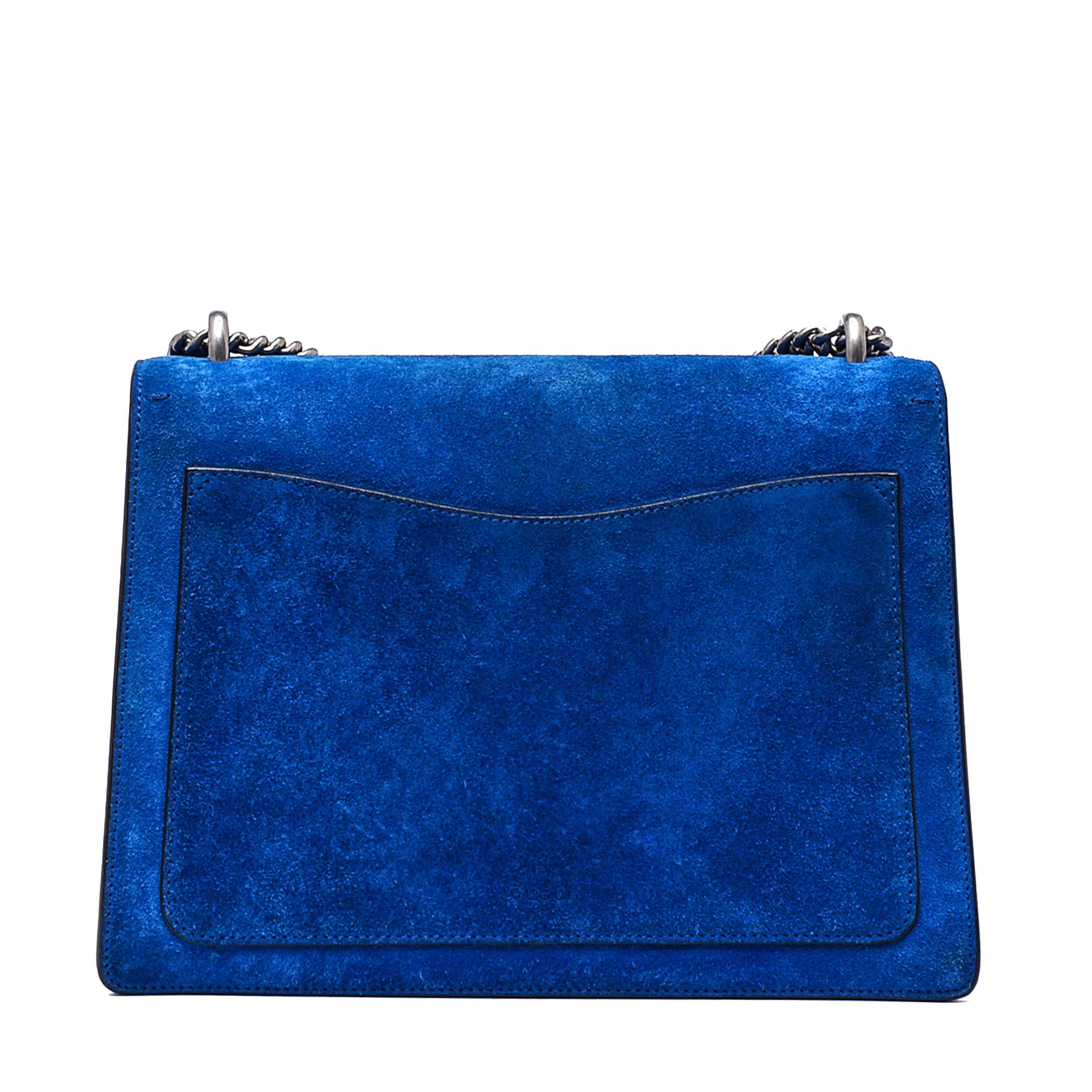 Gucci - Navy Blue Suede Large Dionysus Bag 